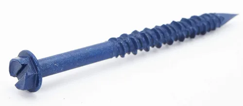 Vista 17 de Anclaje de tornillo de hormigón con cabeza hexagonal de 1/4 x 1-1/4 pulgadas con broca para anclar a mampostería, bloque o ladrillo (100 por caja)