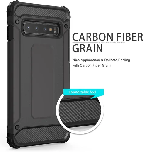 Vista 6 de Asuwish Funda protectora para Samsung Galaxy S10 Plus con protector de pantalla de vidrio templado y accesorios delgados para celular Glaxay S10+