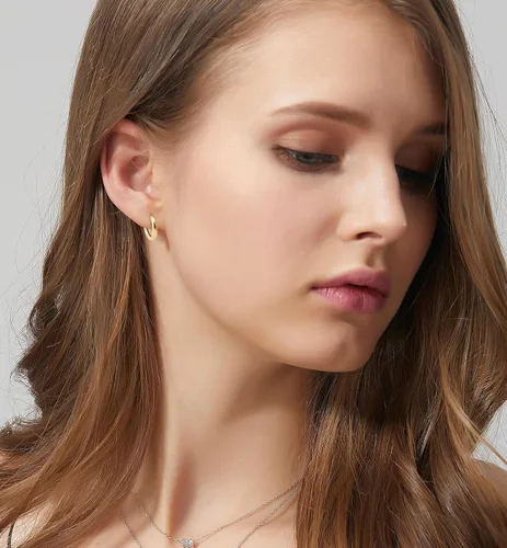 Vista 2 de 24 pares de aretes de aro para niñas y mujeres, aretes geométricos de moda, aretes de tuerca de moda, regalo de joyería para fiesta de cumpleaños