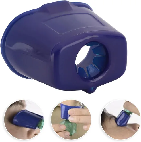 Vista 4 de Dispositivo de asistencia de gotas para los ojos, ayudante de gotas oculares, 1.8 x 1.4 x 1.3 pulgadas con diseño único de agujero con una sola