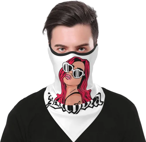 Vista 6 de Karol Music and G Sun - Máscara facial con protección UV, polaina para el cuello, bufanda resistente al viento, protector solar, transpirable