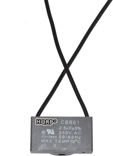 Vista 8 de HQRP Condensador de ventilador de techo CBB61 1uf+2uf de 3 cables listado UL