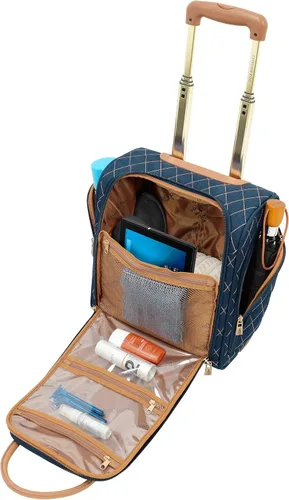 Vista 3 de LONDON FOG Queensbury Softside Spinner Equipaje, marino, Queensbury Softside - Maleta giratoria