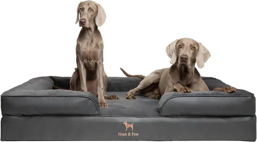 Vista 48 de NOAH & PAW Cama para perros pequeños, 20 x 15 x 8 pulgadas, cama para gatos de interior, espuma viscoelástica ortopédica de cáscara de huevo