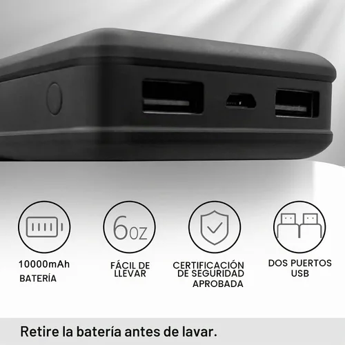 Vista 3 de Loowoko Chaleco Calentado para Mujer con Paquete de Batería Incluido, Chaqueta Calentada Recargable con Calentamiento Eléctrico para Invierno