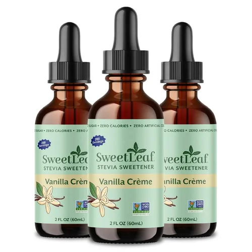 Vista 11 de Edulcorante líquido Sweet Drops de stevia, crema de vainilla, de la marca SweetLeaf Gotas dulces, extracto orgánico de hoja de stevia, cero