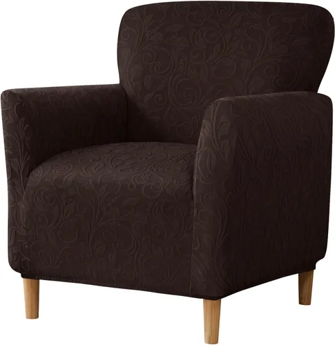 Vista 8 de LiveGo Fundas elásticas para sillón de banquete, funda de jacquard suave con brazos, fundas para sillón, protector de muebles, lavable a máquina