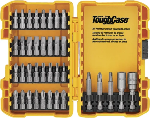 Vista 12 de DEWALT Kit de taladro inalámbrico de 20 V MAX* con destornillador/brocas, 100 piezas (DCD771C2 y DWA2FTS100)
