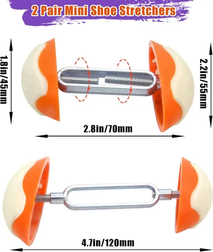 Vista 3 de Mini Shoe Stretchers for Wide Feet