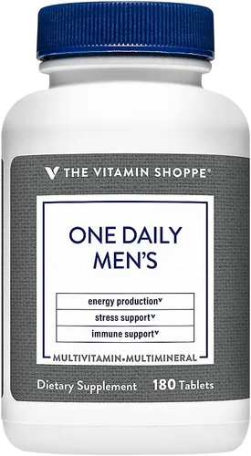 Vista 5 de The Vitamin Shoppe One Daily Multivitamínico para hombre 180 tabletas