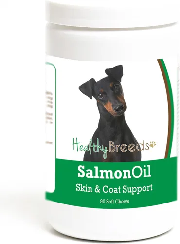 Vista 307 de Healthy Breeds Affenpinscher - Masticables suaves de aceite de salmón, 90