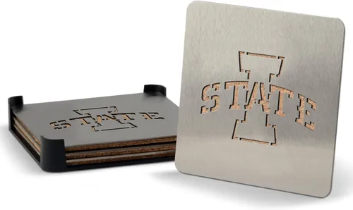 Vista 39 de YouTheFan NCAA Boasters, juego de posavasos de 4 piezas