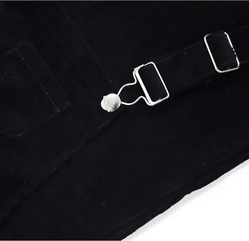Vista 6 de Yeokou Overol de pana con tirantes ajustables para mujer