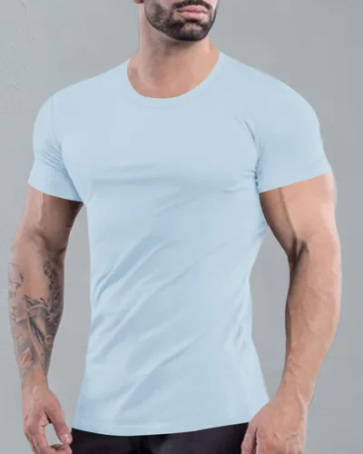 Vista 5 de Uni Clau Camisetas musculares para hombre, camisetas de manga corta a la moda, camiseta de entrenamiento atlético para gimnasio