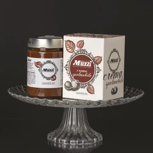 Vista 3 de Muzzi Gianduia - Crema para untar de avellanas, rica y cremosa, peso neto de avellanas, 12.34 onzas