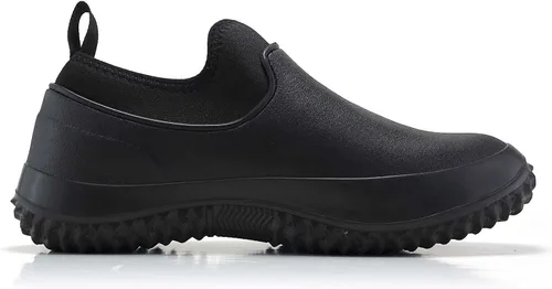 Vista 3 de Meidiastra Zapatos de chef para hombre y mujer, impermeables, antideslizantes, para cocina, trabajo, zuecos de enfermera, zapatos de seguridad