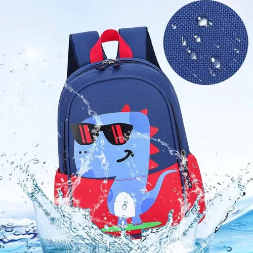 Vista 4 de POWOFUN Mochila de viaje preescolar para niños pequeños Verde Dinosaur Green S Viajar