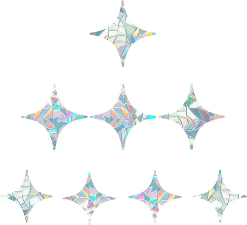 Vista 12 de GORGECRAFT Adhesivos de vidrio con diseño de mariposa para ventana, adhesivos 3D para atrapasoles no adhesivos, película de vinilo anticolisión
