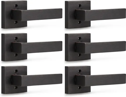 Vista 65 de KNOBWELL - Juego de cerradura con 1 picaporte resistente para puertas de una cara, ideal para puertas interiores reversibles, 0.93 libras