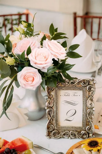 Vista 6 de LVEFIT 12 rosas artificiales de seda con tallo largo para bodas, despedidas de soltera, fiestas, decoración del hogar Blush