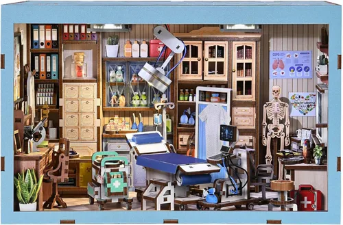 Vista 11 de fifijoy Kit de Rincón de Libros - Kit de Casa en Miniatura DIY para Adultos, Kit de Construcción de Casa Pequeña Cafetería Retro de los años 50