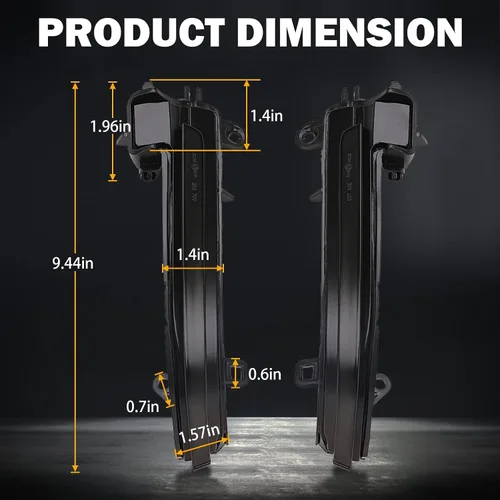 Vista 6 de Luces LED dinámicas secuenciales de giro para BMW F30 F32 F36 F22 X1 i3 BMW 1/2/3/4 Series ahumado secuencial marcador lateral intermitente lámpara