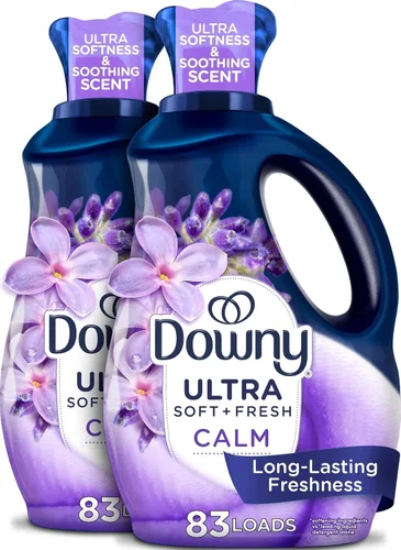 Vista 20 de Downy Líquido suavizante de telas ultrasuave, calma, lavanda y vainilla, 26 onzas líquidas, 39 cargas
