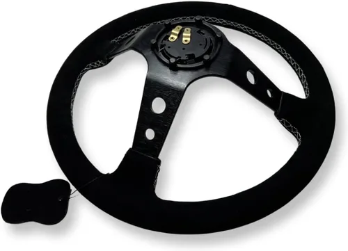 Vista 5 de Volante de piel de ante + kit adaptador de cubo para Subaru Impreza WRX