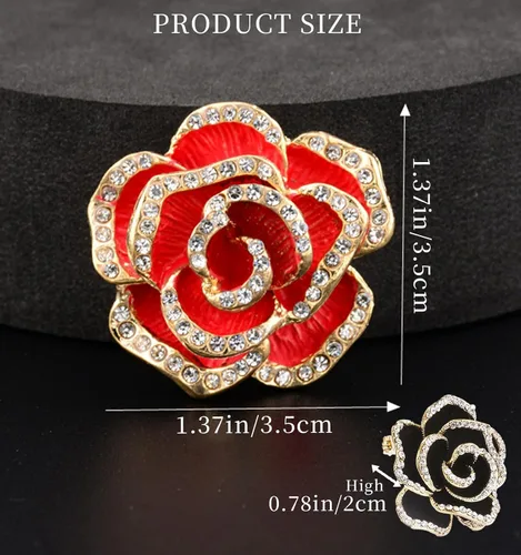 Vista 6 de Brooches and Pins for Women Vintage Brooch Pins for Women Rhinestone Brooch and Pin Crystal Brooch Pin Fashion Broche Gifts
