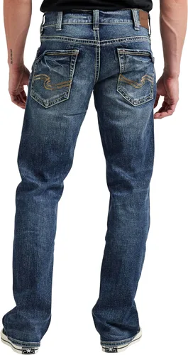 Vista 3 de Silver Jeans Co. Pantalón de jean Zac de ajuste relajado y recto para hombres