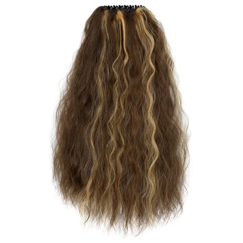 Vista 3 de Extensión de cola de caballo de garra de 18 pulgadas, extensiones de cabello lacio con clip, cola de caballo larga para mujer, extensiones de cola