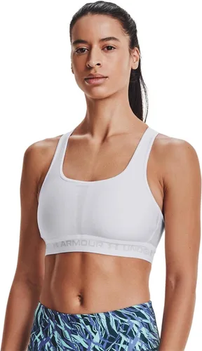Vista 2 de Under Armour Brasier deportivo de medio impacto con espalda cruzada para mujer
