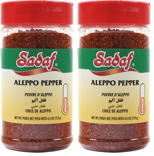 Vista 6 de Sadaf Aleppo Pepper - Copos de pimienta de Alepo para cocinar y condimentar alimentos, ideal para cocina de Oriente Medio, especia de Alepo, Kosher