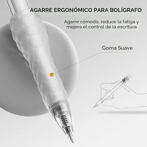 Vista 5 de 8 Bolígrafos de Gel - 0.5mm de Punta Fina, Tinta Negra Giratoria, Escritura Suave - Bolígrafos de Gel de Secado Rápido de Agarre Suave para Diario