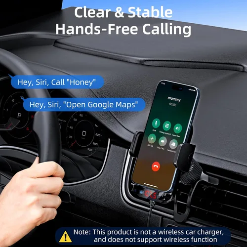 Vista 3 de Adaptador Bluetooth para automóvil 3 en 1, transmisor FM de radio para automóvil, transmisor Bluetooth con soporte para teléfono, carga rápida