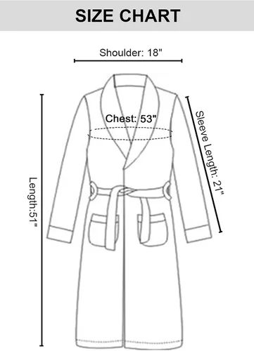 Vista 4 de Simplicity Bata de baño de lujo tipo kimono de felpa con bolsillos laterales para hombre y mujer