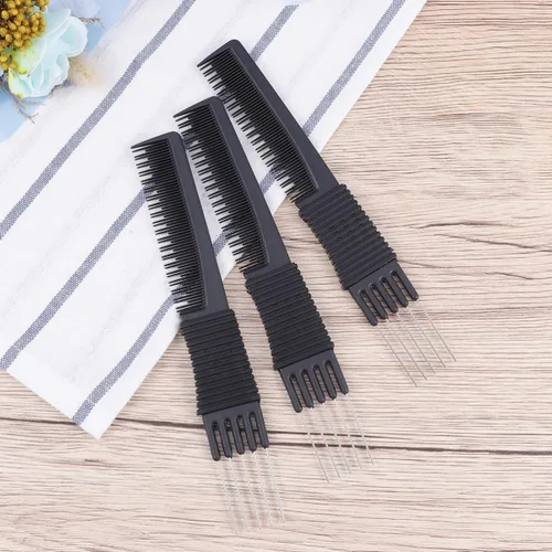 Vista 2 de Peinetas para el cabello - Fibra de carbono estática -cola Peines Herramientas para el cabello para estilos finos