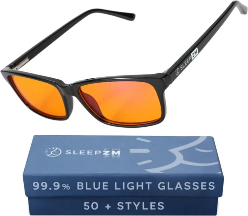 Vista 41 de Sleep ZM Blue Light Blocking & Light Sensitivity Glasses - 8 Lens Types for Comfort, Relaxation, Sleep & Relief - 50+ Styles