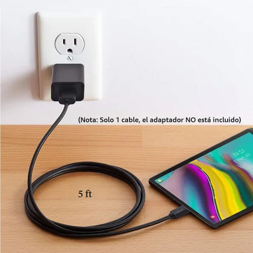 Vista 4 de Cable de carga para JBL Charge 4 Charge 5-5 pies para JBL Flip 5, Clip 4, Pulse 4, GO 3, Extreme 3, Tuner 2, JRPOP, Endurance Peak 2, auriculares