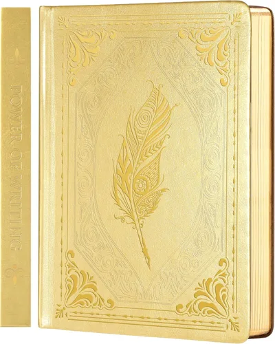 Vista 14 de CAGIE - Cuadernos de anotaciones de tapa dura de 320 páginas encuadernados en cuero vintage para mujeres y hombres, tamaño A5, cuadernos