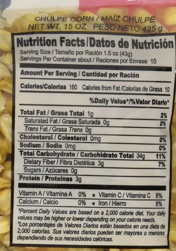 Vista 2 de Peru Food Maiz Chulpe Chulpe Maíz 15 Oz.