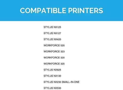 Vista 9 de Cartuchos de tinta de rendimiento estándar remanufacturados para Epson T125 LD: negro T1251, cyan T1252, magenta T1253, amarillo T1254., 5 por