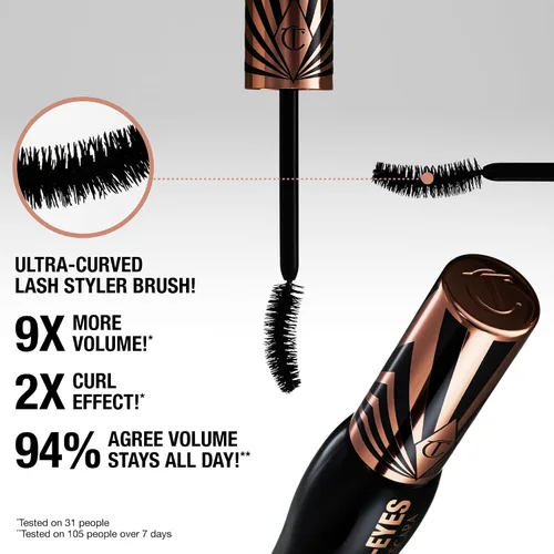 Vista 3 de Charlotte Tilbury Exagger-Eyes Volume & Length Mascara, Exagger-Black
