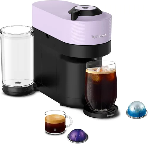 Vista 11 de Nespresso Vertuo Pop+ Cafetera de café y espresso de Breville, Aqua Mint