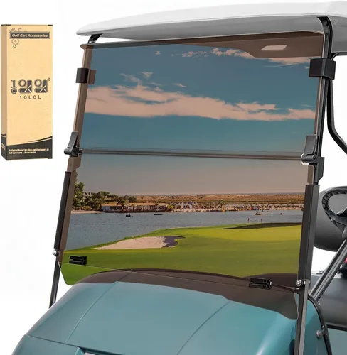 Vista 8 de 10L0L Golf Cart Windshield for EZGO TXT Gas and Electric 1995-up,5MM Transparente