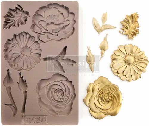 Vista 7 de Rediseño con Prima Redisign Furniture Decor Moulds® Coral Reef de 5 x 8 pulgadas, grosor de 0.315 in de grosor para aparador de funiture, chocolate