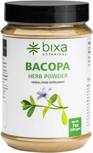 Vista 5 de bixa BOTANICAL Bacopa Monnieri en polvo, hojas de Brahmi ayurvédicas, 1