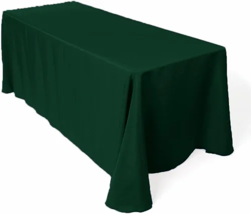 Vista 25 de ADD&SHIP Mantel rectangular (90 x 120 pulgadas) de largo, poliéster, reutilizable, para fiestas, eventos, banquetes, Acción de Gracias, Navidad