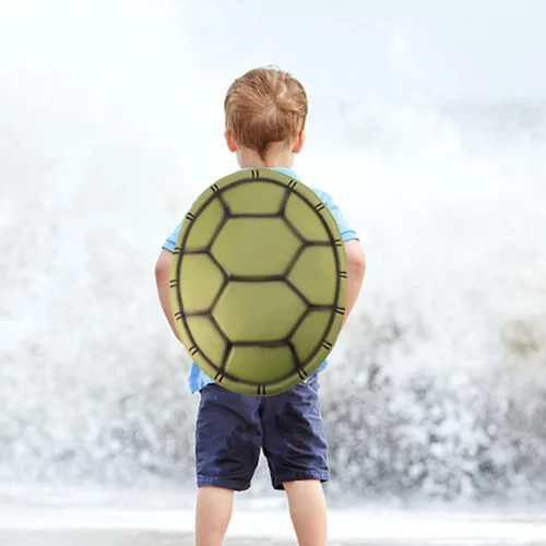 Vista 6 de Kisangel 2 piezas de Halloween Tortuga Shell Props EVA Turtle Shell Mochila Cosplay Disfraces para espectáculos de baile