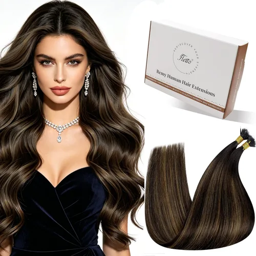 Vista 60 de 【Descuento】Hetto - Extensiones de cabello con cinta adhesiva, 40g, extensiones de cabello humano, color rubio ceniza oscuro degradado a rubio medio